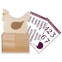 Kit DIY Calendario Perpetuo gallina. Dayka 764 | L'aura Bella