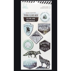 Embossed stickers Wolf Pack Heidi Swapp. Pegatinas | L'aura Bella