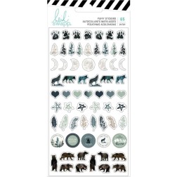 Puffy stickers, pegatinas Wolf pack Heidi Swapp. 314699 | L'aura Bella