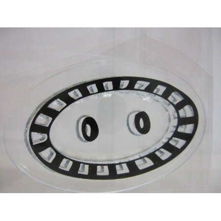 Sello acrílico con diseño de botón, modelo 1 | L'aura Bella