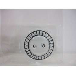 Sello acrílico con diseño de botón, modelo 2 | L'aura Bella