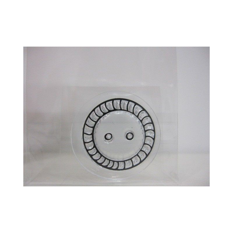 Sello acrílico con diseño de botón, modelo 2 | L'aura Bella