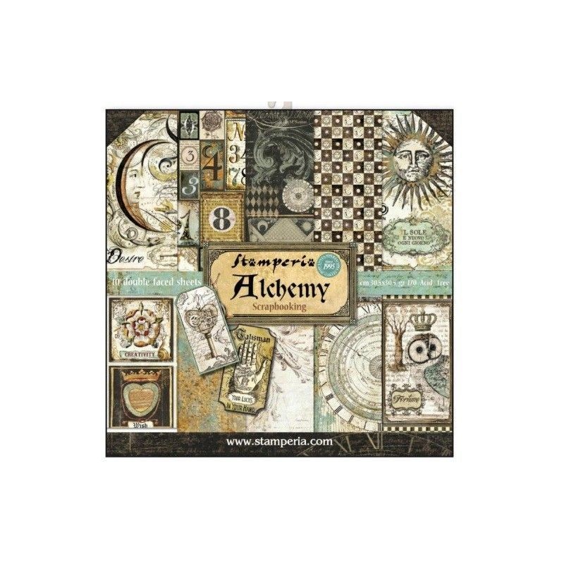 Alchemy. Colección Scrapbooking Stamperia SBBL34| L'aura Bella