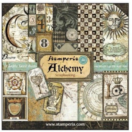 Alchemy. Colección Scrapbooking Stamperia SBBL34| L'aura Bella