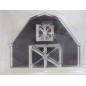 Sello acrílico con diseño un establo