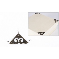 Esquina metálica decorativa con voluta 90050 | L'aura Bella