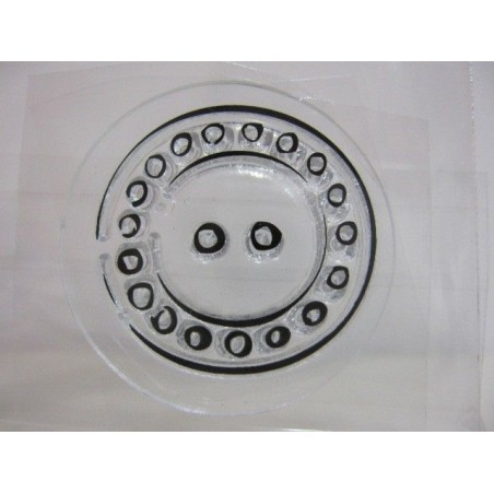 Sello acrílico con diseño de botón, modelo 3 | L'aura Bella