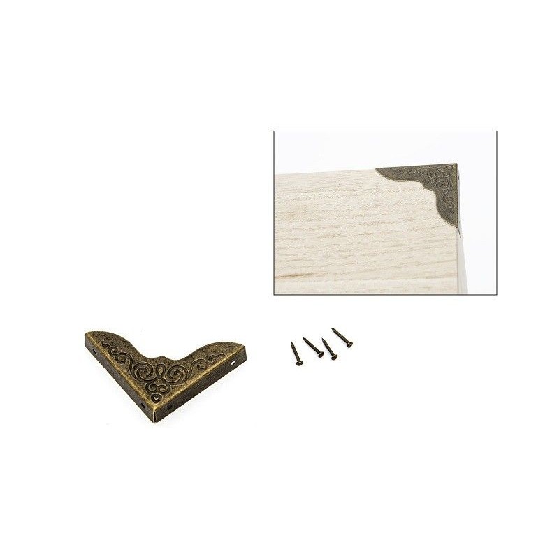 Cantonera metálica grabada, protector de esquinas 90500| L'aura Bella