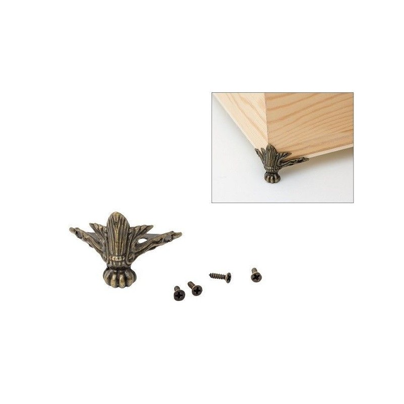 Pata, pie de metal color oro viejo 90494 |L'aura Bella