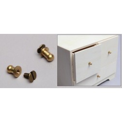 Tirador de metal color oro viejo 90113 | L'aura Bella