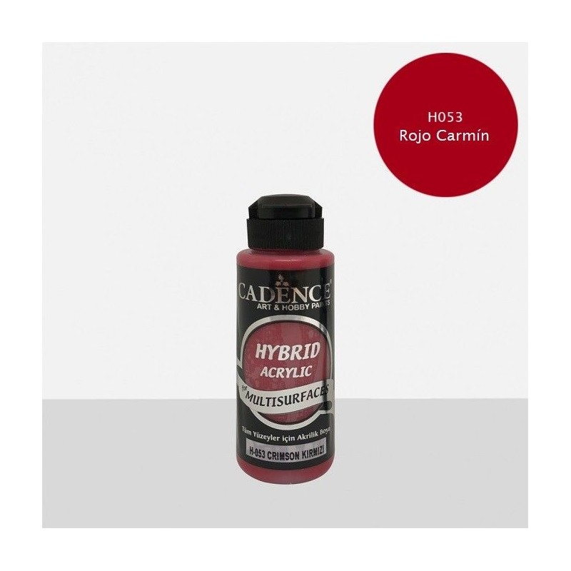 Rojo Carmin H053 pintura Hybrid multisuperficies Cadence | L'aura Bella