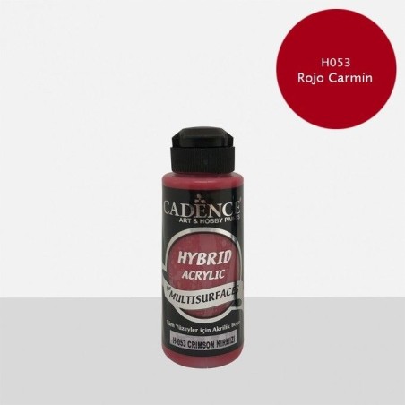 Rojo Carmin H053 pintura Hybrid multisuperficies Cadence | L'aura Bella