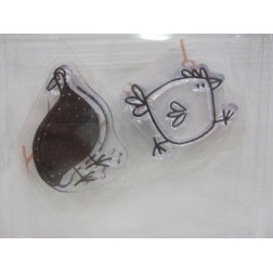 Sellos. Gallina y pavo.