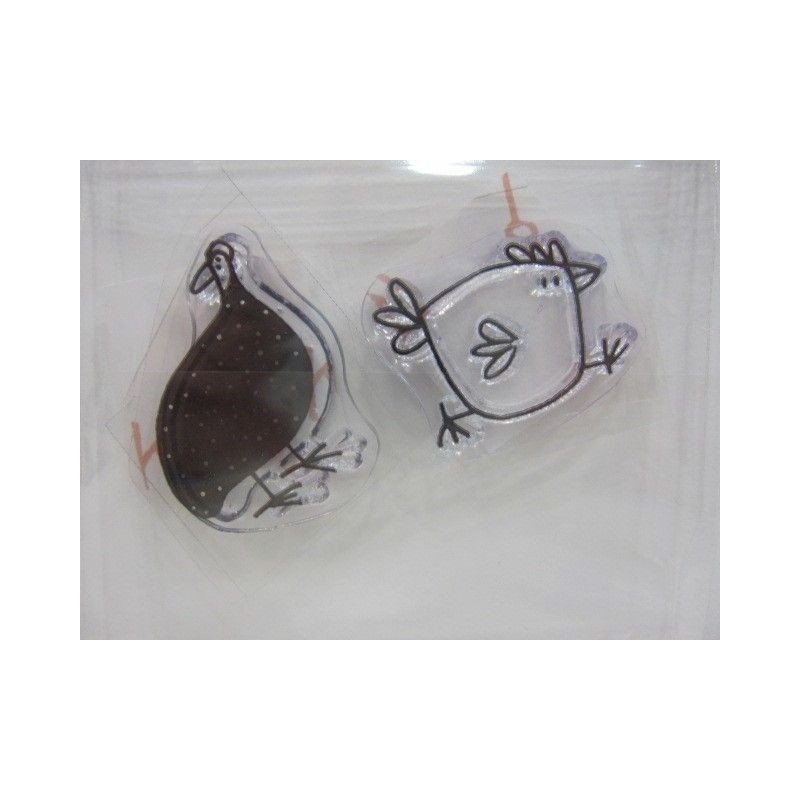 Sellos. Gallina y pavo.