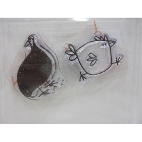 Sellos. Gallina y pavo.