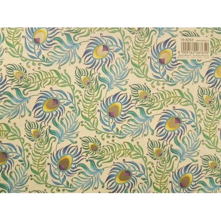 Pavo Real. Kartos Gold. 70x100 cm. Papel para encuadernación