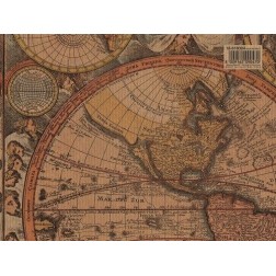 Mapamundi. 70x100 cm. Kartos Kraft. Encuadernación | L'aura Bella