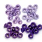 Eyelets standard. Ojales tonos morado. 60 pcs. WRMK