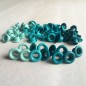 Eyelets standard. Ojales tonos Aqua. 60 pcs. WRMK