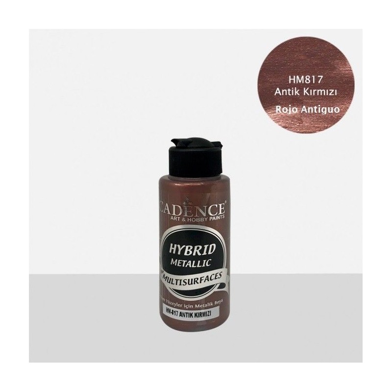 Rojo Antiguo pintura Hybrid Metallic multisuperficies Cadence | L'aura Bella