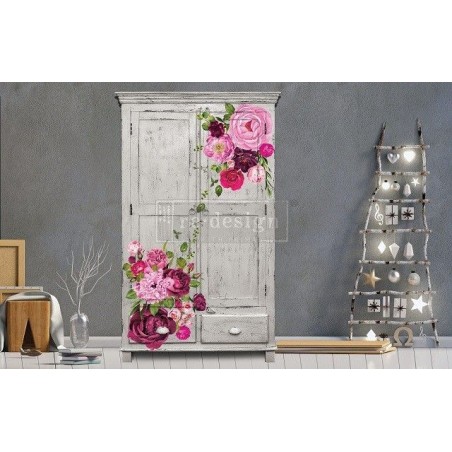 Lush Floral I. Transfer, calcomania REDESIGN DECOR TRANSFERS®