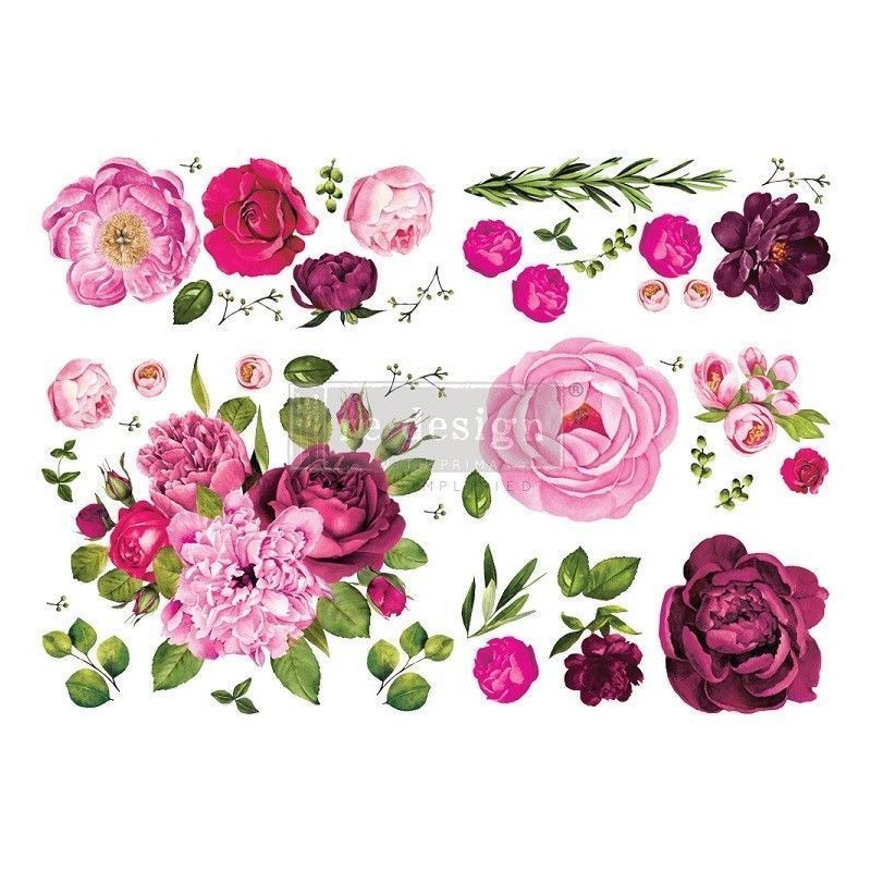 Lush Floral I REDESIGN DECOR TRANSFERS® 644215 | L'aura Bella