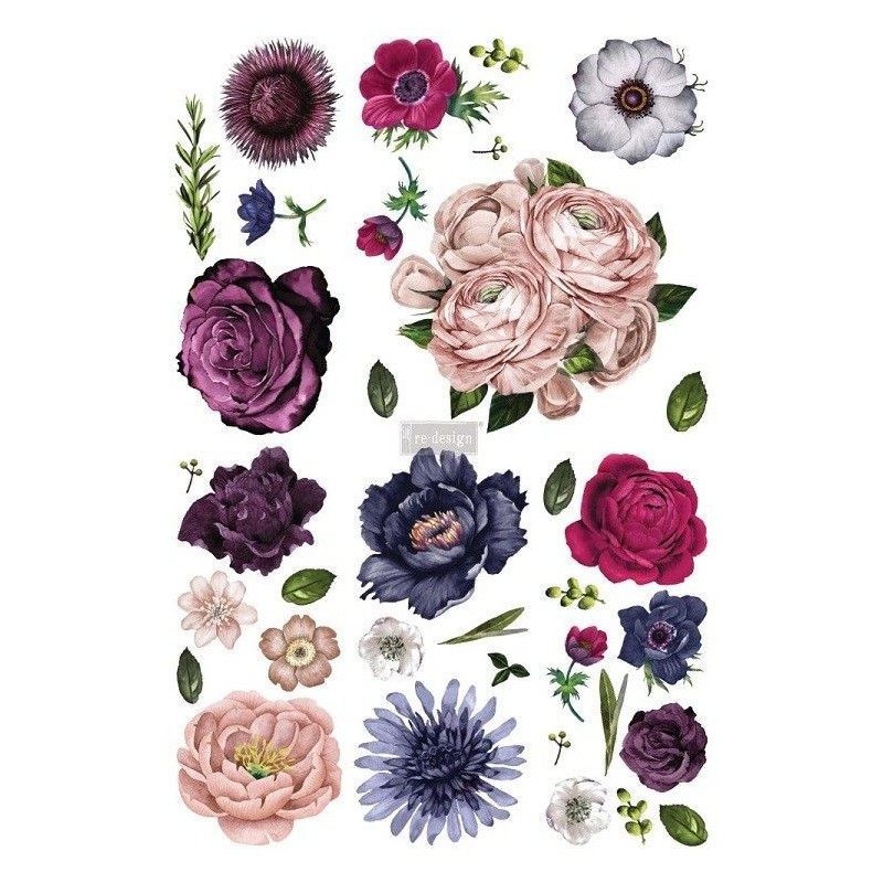 Lush Floral II REDESIGN DECOR TRANSFERS® 644222  | L'aura Bella