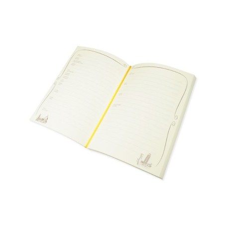 Libro de viajes 240x170 mm. Marfil. Cuerpo encuadernación artesanal.