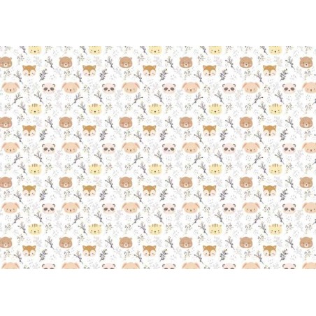 Tela encuadernación decorada. Sweet Forest. 70 x 50 cm. PFY-3500