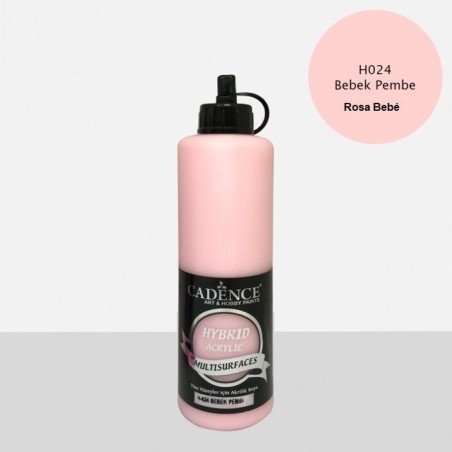 Rosa  Bebe 500ml pintura Hybrid multisuperficies Cadence | L'aura Bella