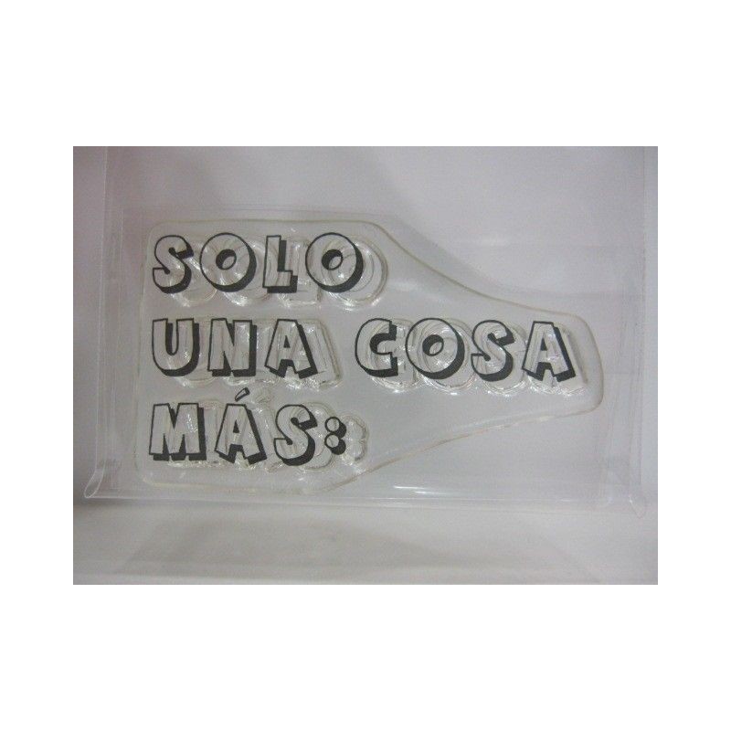 Sellos. Frase: solo una cosa más..