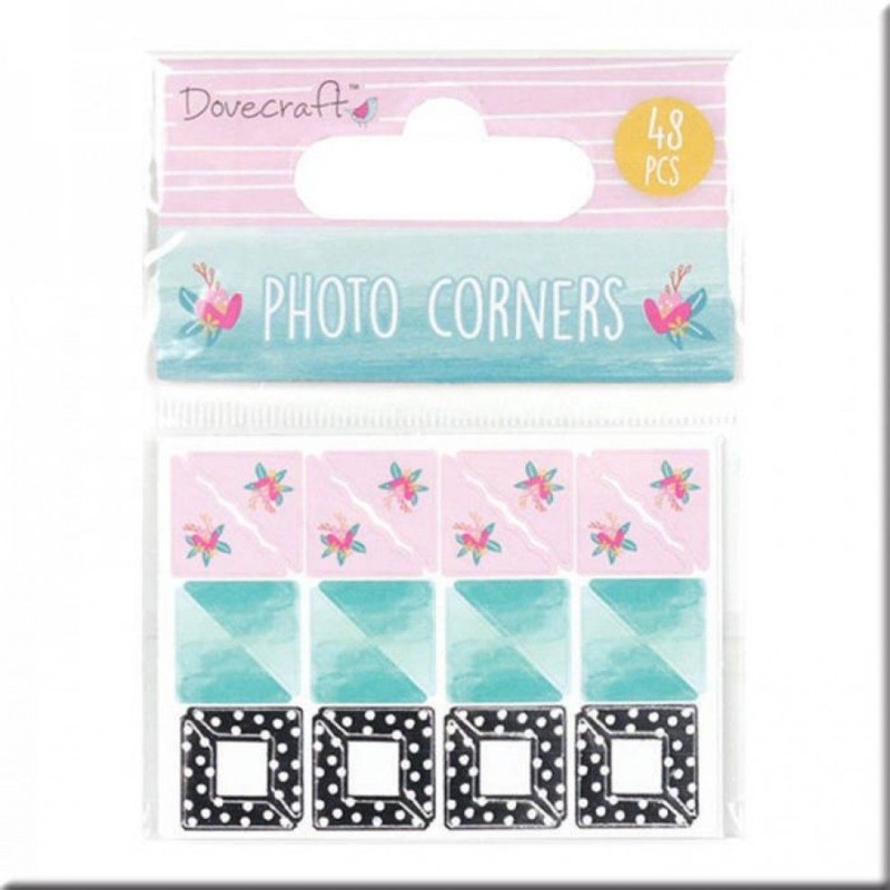 Photo corners. Happy everything. Dovecraft planner accessory