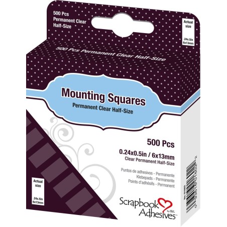 Mounting squares. Puntos adhesivos de doble cara