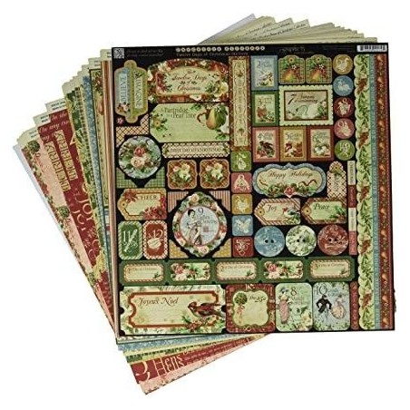 12 Days of Christmas. Deluxe Collectors Edition de Graphic 45. 30,5 x 30,5 cm