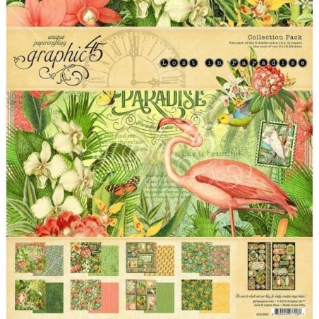 Lost in Paradise. Colección Scrapbooking Graphic 45 | L'aura Bella