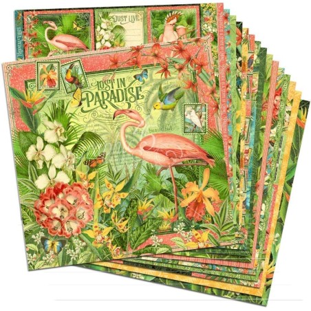 Lost in Paradise. Collection Pack scrapbooking Graphic 45. 30,5 x 30,5 cm