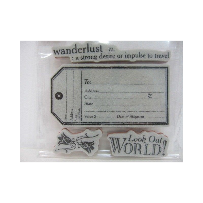 Sellos. Etiqueta, definición, flores, look out world.