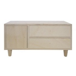 Mueble con patas, dos cajones y una puerta Dayka Trade | L'aura Bella