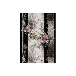 Flores sobre fondo oscuro. Papel de arroz A3. Cadence | L'aura Bella