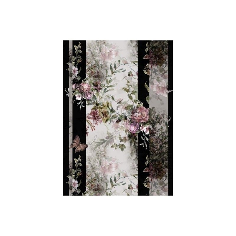 Flores sobre fondo oscuro. Papel de arroz A3. Cadence | L'aura Bella