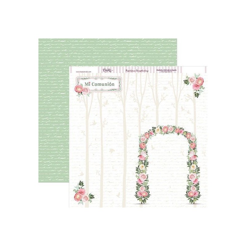Papel scrapbooking Comunión Niña Dayka Trade. SCP-233 | L'aura Bella
