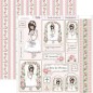 Papel scrapbooking Comunión Niña con cesta. Dayka Trade SCP-236