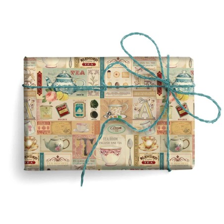 Tea Time. Kartos Gold. 70x100 cm. Papel para encuadernación