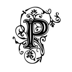 Sellos. letra p. Aladine