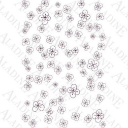 Sello de caucho con base de foam. Tema: flores. 10x15cm | L'aura Bella