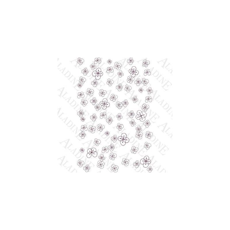 Sello de caucho con base de foam. Tema: flores. 10x15cm | L'aura Bella