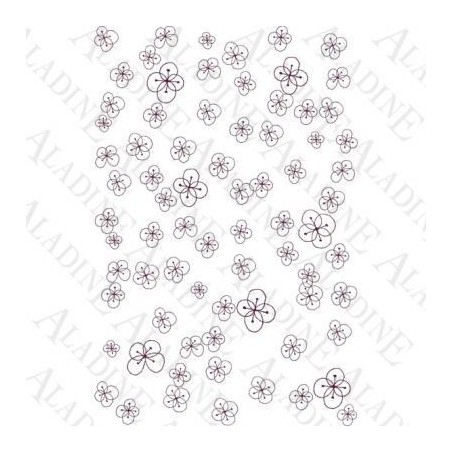 Sello de caucho con base de foam. Tema: flores. 10x15cm | L'aura Bella