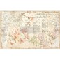 Floral Parchment. Decoupage Decor Tissue Paper Redesign. Prima Marketing