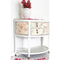 Floral Parchment. Decoupage Decor Tissue Paper Redesign | L'aura Bella