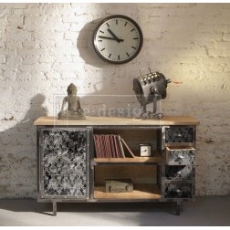 Dark Damask. Decoupage Decor Tissue Paper Redesign | L'aura Bella